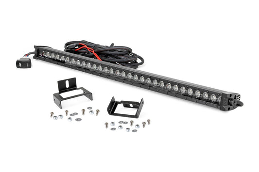 LED Light Kit | Grill | 30" Black Single Row | White DRL | Ford F-250/F-350 Super Duty (11-16) Rough Country