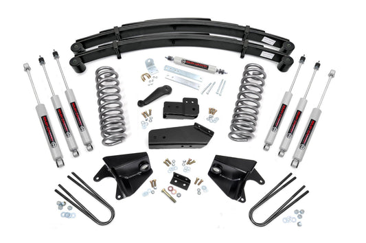 4 Inch Lift Kit | Quad Front Shocks | Rear Springs | Ford F-150 4WD (80-96) Rough Country