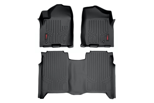 Floor Mats | FR & RR | Crew Cab | Nissan Titan 2WD/4WD (2004-2015) Rough Country