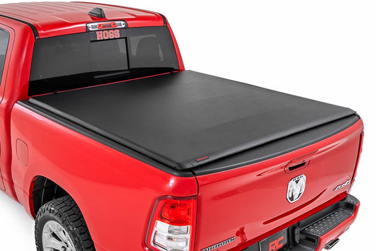 Soft Roll Up Bed Cover | 6'4" Bed | No Rambox | Ram 1500 (10-18)/2500 (10-24)  Rough Country