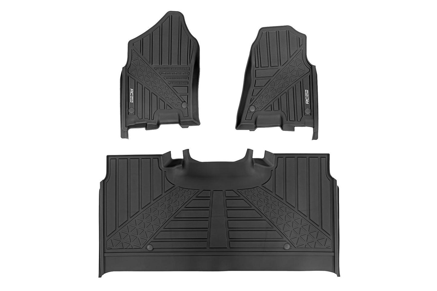 Flex-Fit Floor Mats | FR & RR | Crew | Ram 1500 (19-24)/1500 TRX (21-24) Rough Country