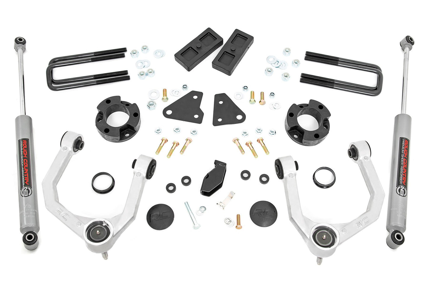 3.5 Inch Lift Kit | N3 | Cast Steel Knuckles | Ford Ranger 4WD (2019-2023) Rough Country