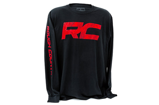 Rough Country Long Sleeve | RC Tread Sleeve | Black| LG Rough Country