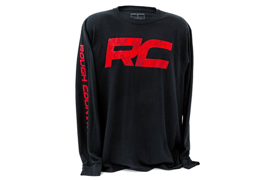 Rough Country Long Sleeve | RC Tread Sleeve | Black| SM Rough Country