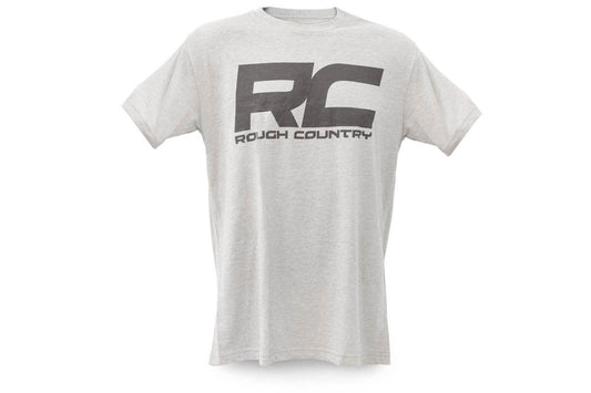 Rough Country T-Shirt | Logo | Grey | XL Rough Country