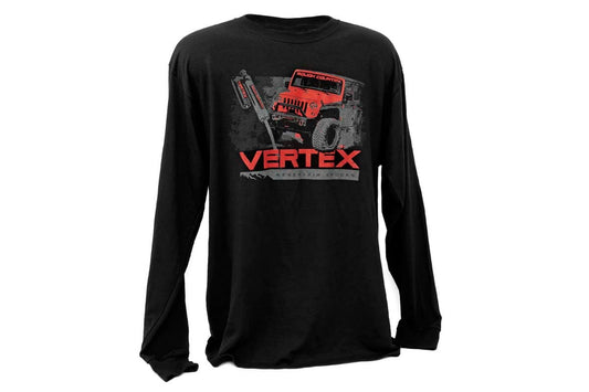 Rough Country T-Shirt | Long Sleeve | Vertex | Black | SM Rough Country