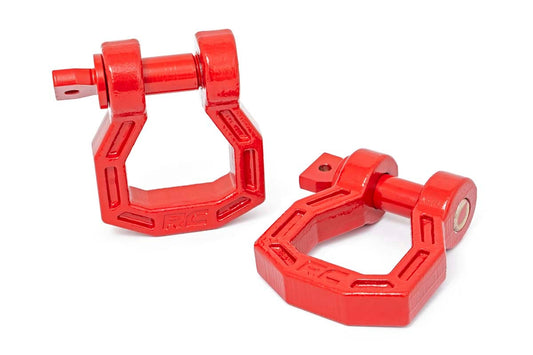 D-Ring | Forged | Pair | Red Rough Country