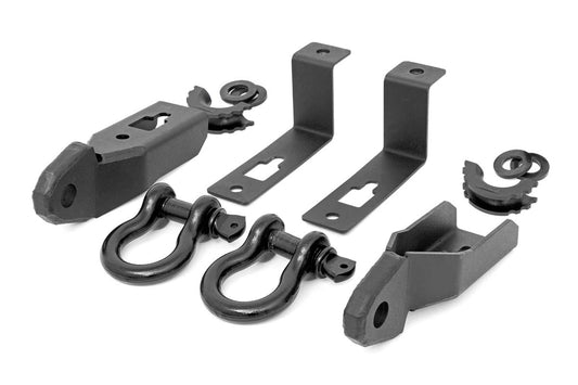 Tow Hook Brackets | D-Ring Combo | Ford Ranger 2WD/4WD (2019-2023) Rough Country