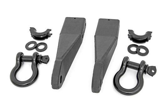 Tow Hook Brackets | D-Ring Combo | GMC Sierra 2500 HD 2WD/4WD (2020-2025) Rough Country