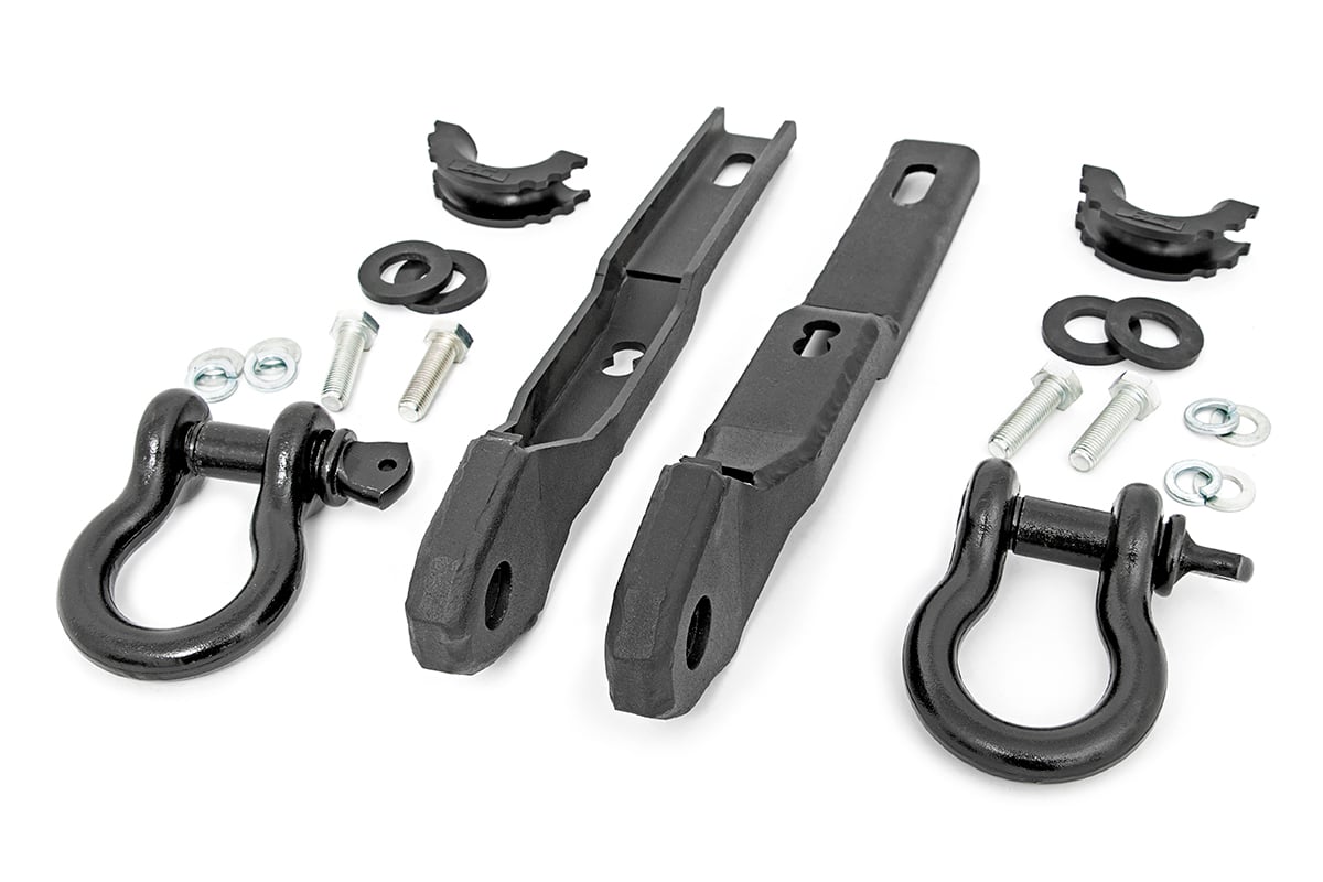 Tow Hook Brackets | D-Ring Combo | Nissan Titan 2WD/4WD (2017-2024) Rough Country