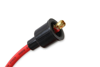 Spark Plug Wire Set- 8MM Red Wire With Red Straight Boots 4040R, Spark Plug Wires, Super Stock, Spiral Core, 8Mm, Red, Set ACCEL-4