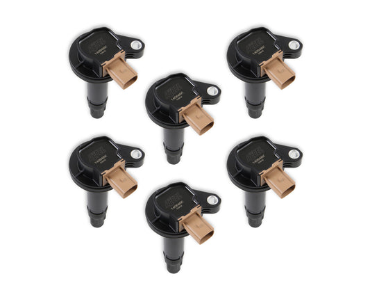 Direct Ignition Coil Kit Supercoil-2010-2016 Ford Ecoboost 3.5L V6- 6-Pack (3-Pin) Black Brand Supercoil Direct OEM Replacement ACCEL