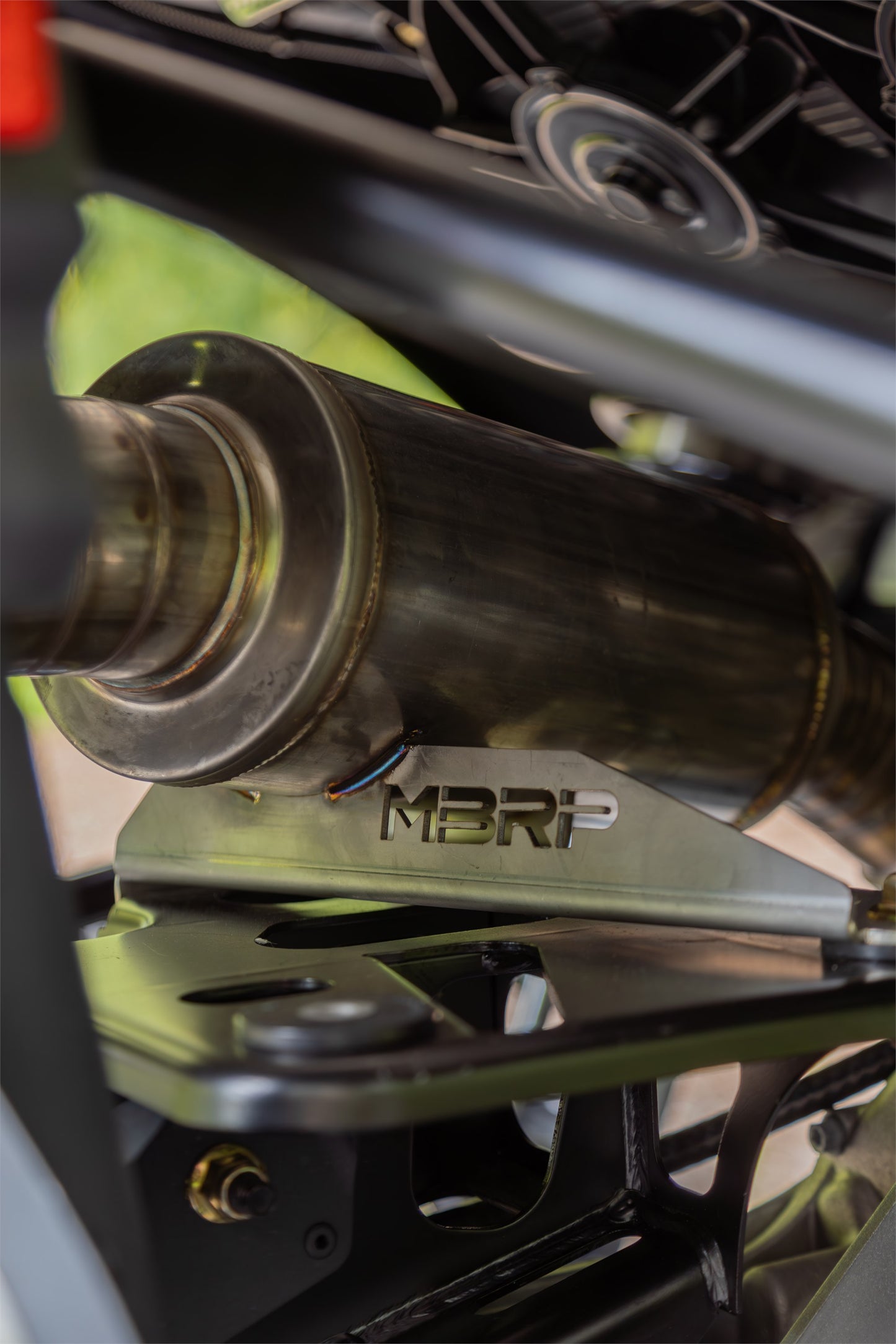 2024-Up Can-Am Maverick R Performance Series 3 Inch Single Slip-on Turbo Back Exhaust System MBRP-14