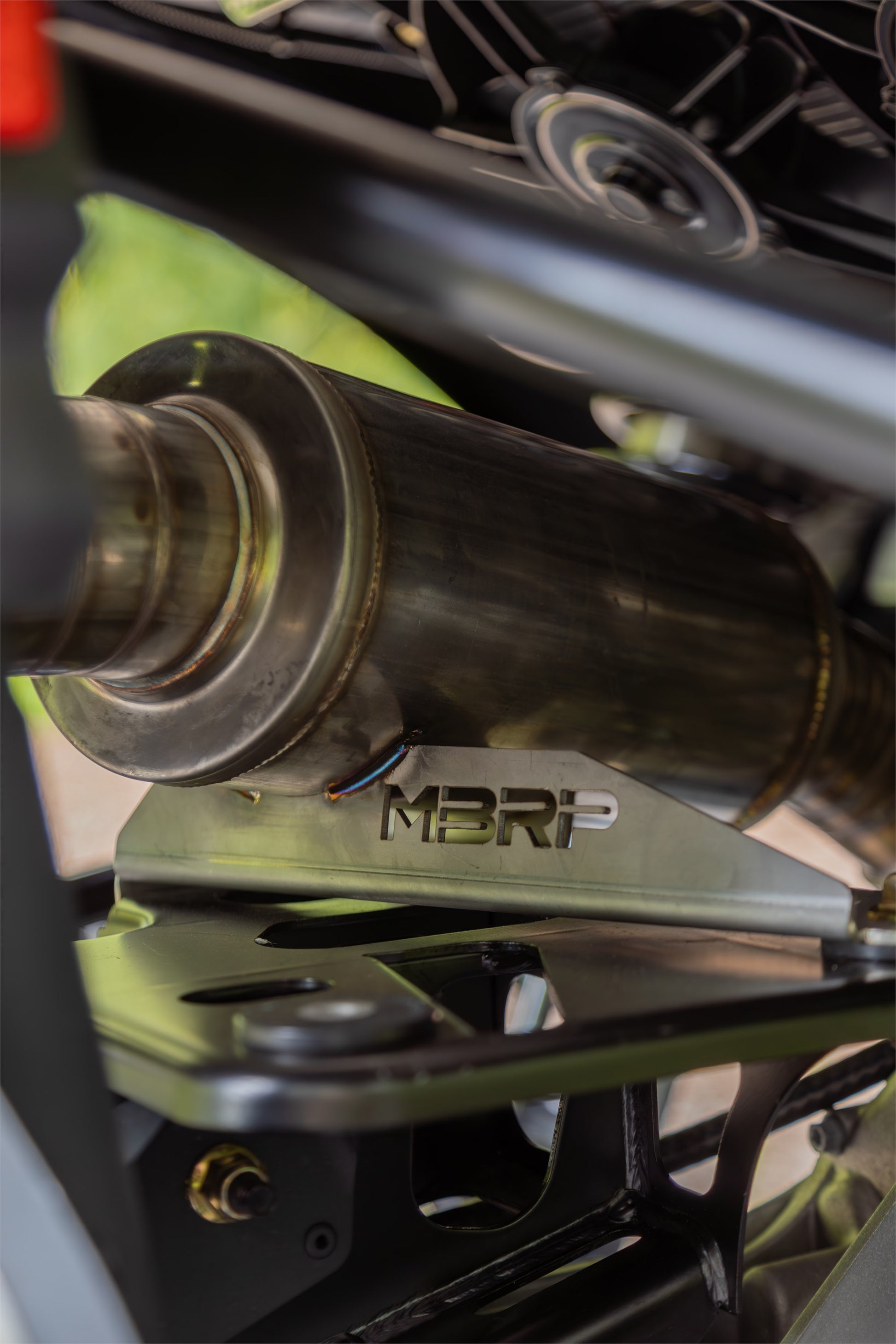 2024-Up Can-Am Maverick R Performance Series 3 Inch Single Slip-on Turbo Back Exhaust System MBRP-14