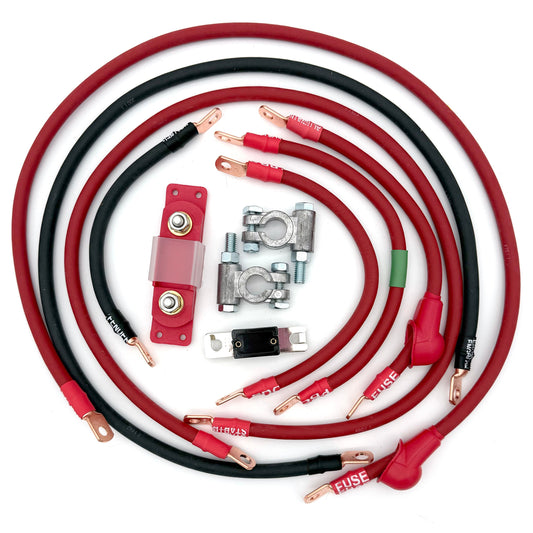 2005-2010 Jeep Grand Cherokee WK Battery Cable Kit 4.7 Liter 2 Gauge Battery Cable Big7Kits