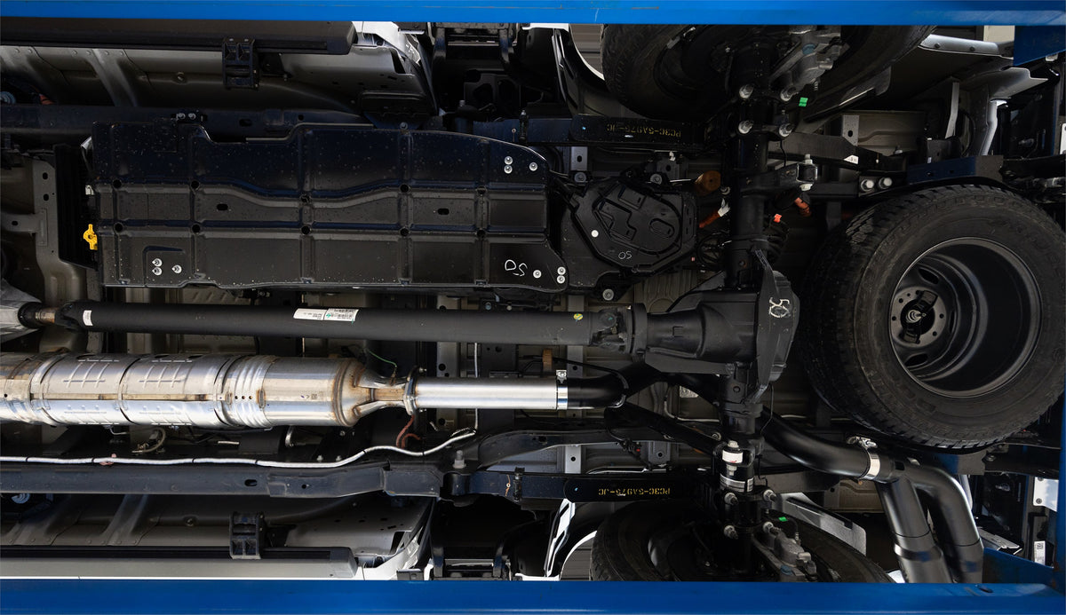 17-Up Ford F-250/350/450 6.7L 4 Inch Filter Back Single Side Dual Exit, Armor Plus T409 Stainless Steel, MBRP-5