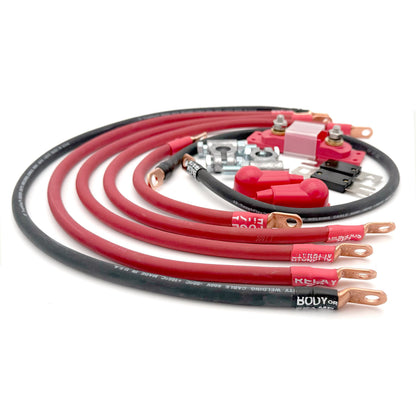Jeep CJ Battery Cable Kit 2 Gauge Battery Cable AMC V8 Big7Kits-3
