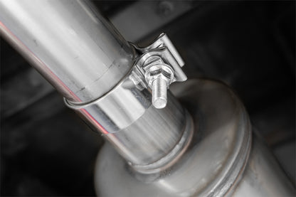 03-24 Toyota 4Runner 11-16 Toyota Land Cruiser Prado Armor Lite Aluminized Steel 2.5 Inch Cat-Back High Clearance Turn Down Single Rear Exit Exhaust System MBRP-3