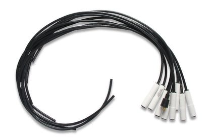 Spark Plug Wire Set Universal 180 Deg White Ceramic Boots These Ceramic Boot Spiral Core Universal Fit Spark Plug Wire Sets Have Straight 180 Degree Boots ACCEL-3