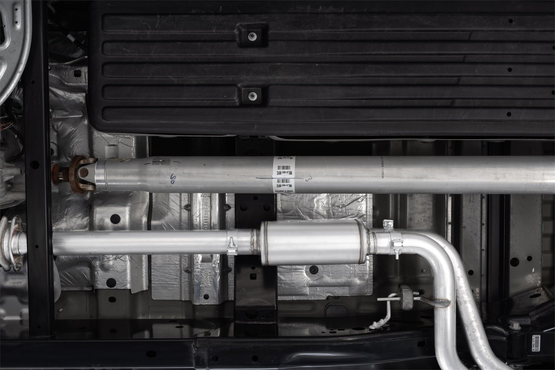 3 inch Cat-Back 2.5 inch Dual Pre-Axle (Race Profile) 21-Up F-150 T304 Stainless Steel MBRP-1