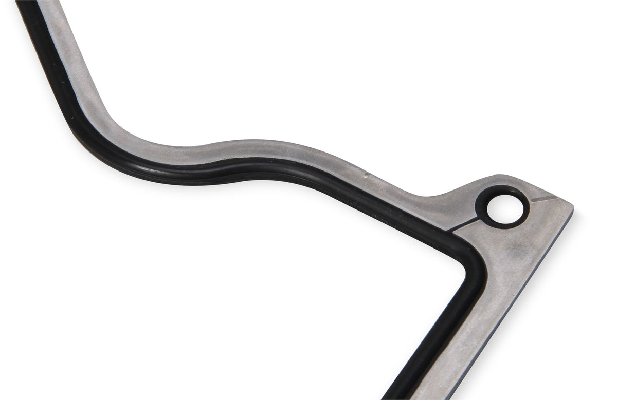 Valley Cover Molded Rubber with Aluminum Carrier Fits GM LS1/LS6 with 10-Bolt Valley Cover Mr Gasket-1