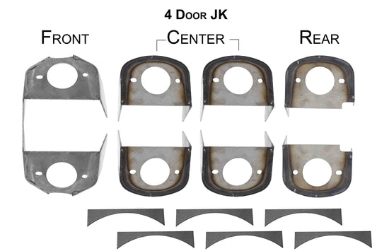 2007-2018 Jeep Wrangler Unlimited JKU Frame Body Mounts RB5057 Rust Buster Frameworks