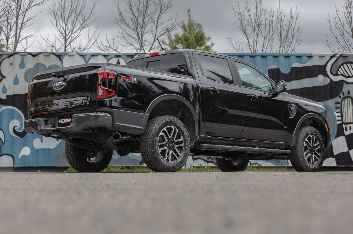 2024 Ford Ranger 2.3L Ecoboost Armor Pro T304SS 3-Inch Cat-Back Single Side Exit with Polished Tip MBRP-5