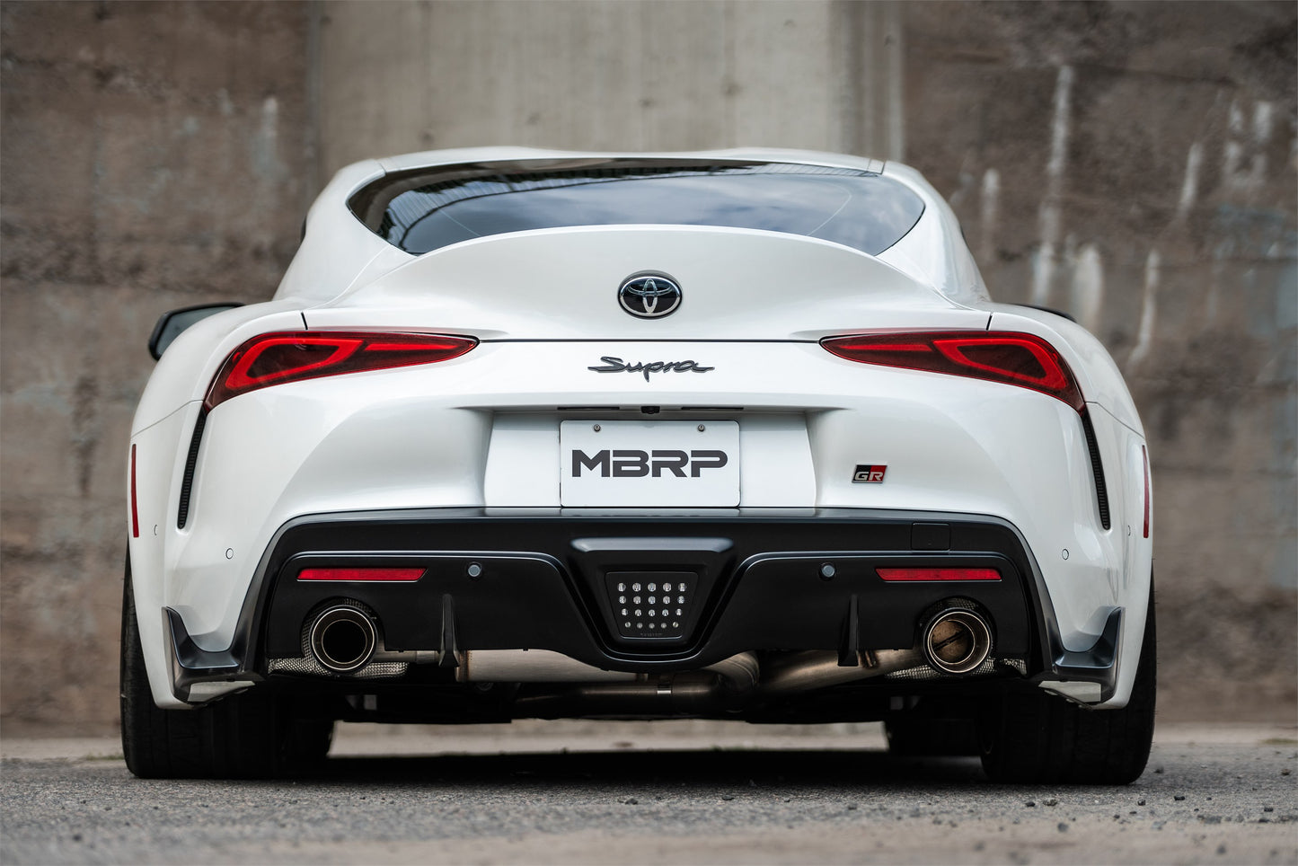 20-26 Toyota Supra T304 Stainless Steel 3 inch Cat-Back Dual Rear Outlet with Burnt End Tips 2 4.5 inch T305 Burnt End Tips Included MBRP-6