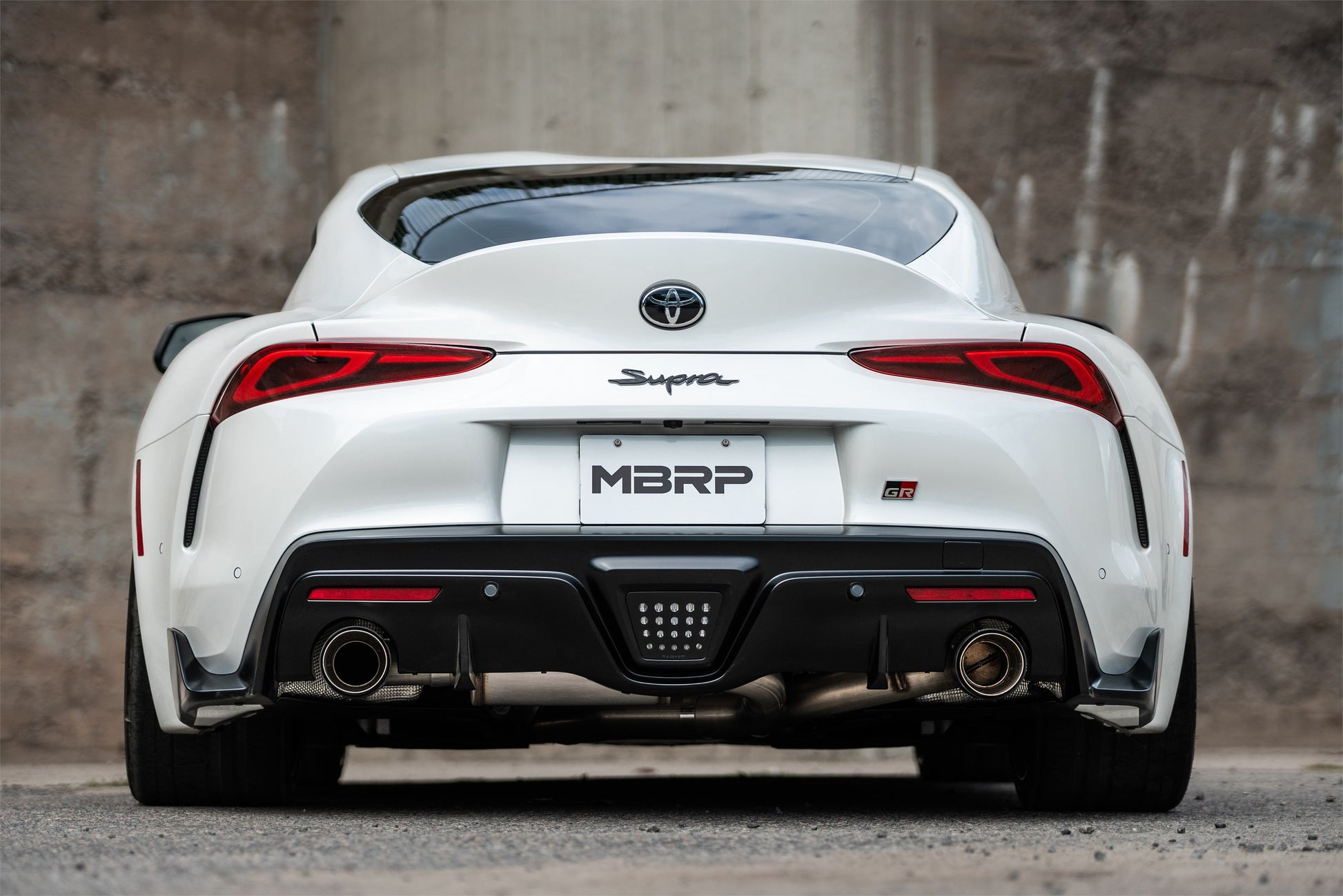 20-26 Toyota Supra T304 Stainless Steel 3 inch Cat-Back Dual Rear Outlet with Burnt End Tips 2 4.5 inch T305 Burnt End Tips Included MBRP-6