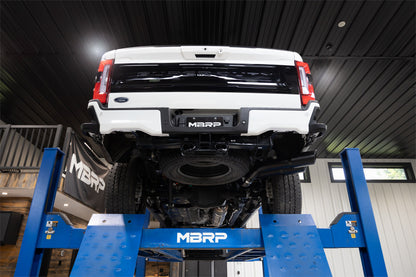 17-Up Ford F-250/350/450 6.7L 4 Inch Filter Back Single Side Dual Exit, Armor Plus T409 Stainless Steel, MBRP-2