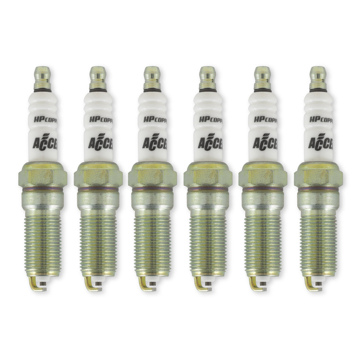 Hp Copper Spark Plug 3.5L V6 Engines One Heat Range Colder 6-Pack ACCEL