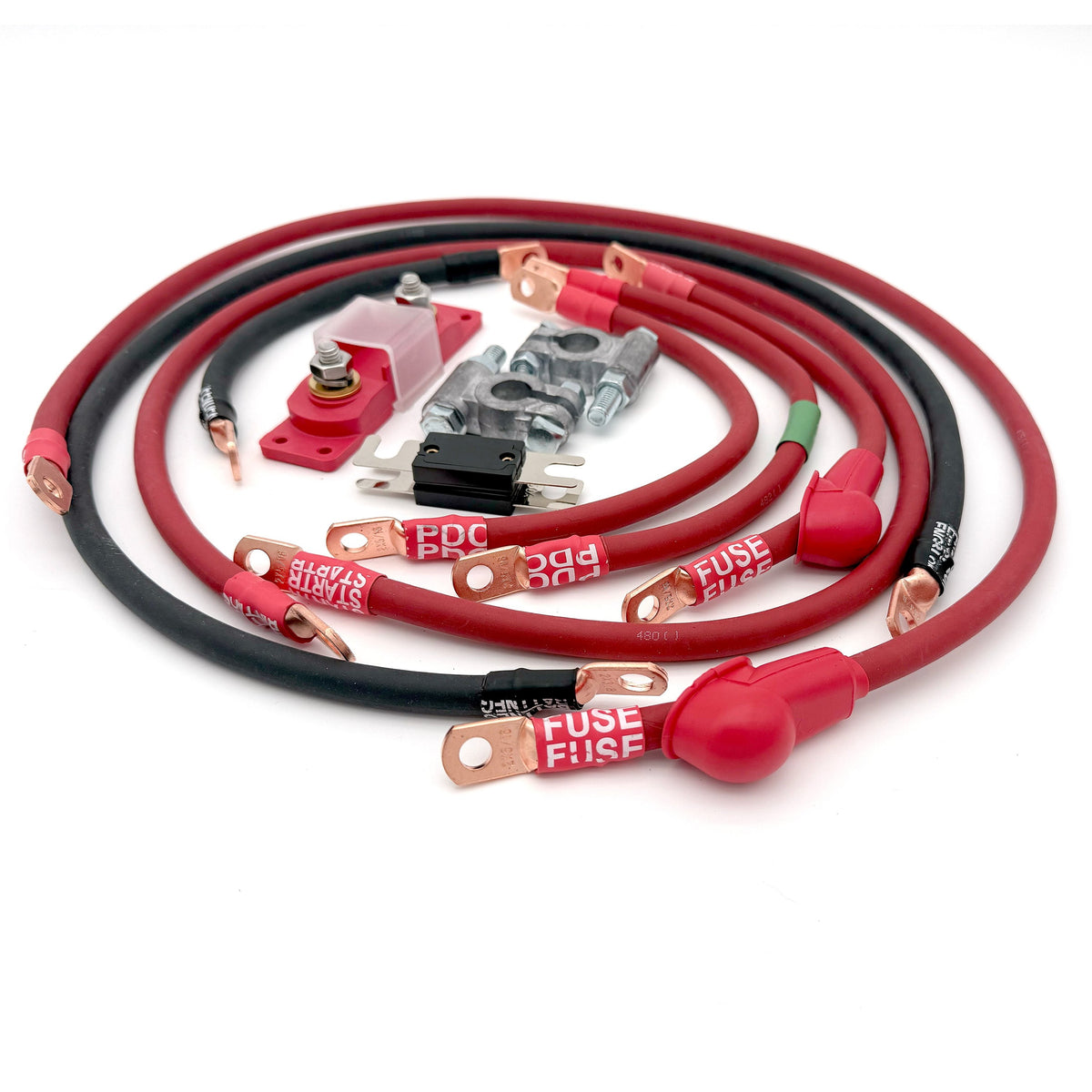 2005-2010 Jeep Grand Cherokee WK Battery Cable Kit 4.7 Liter 2 Gauge Battery Cable Big7Kits-13