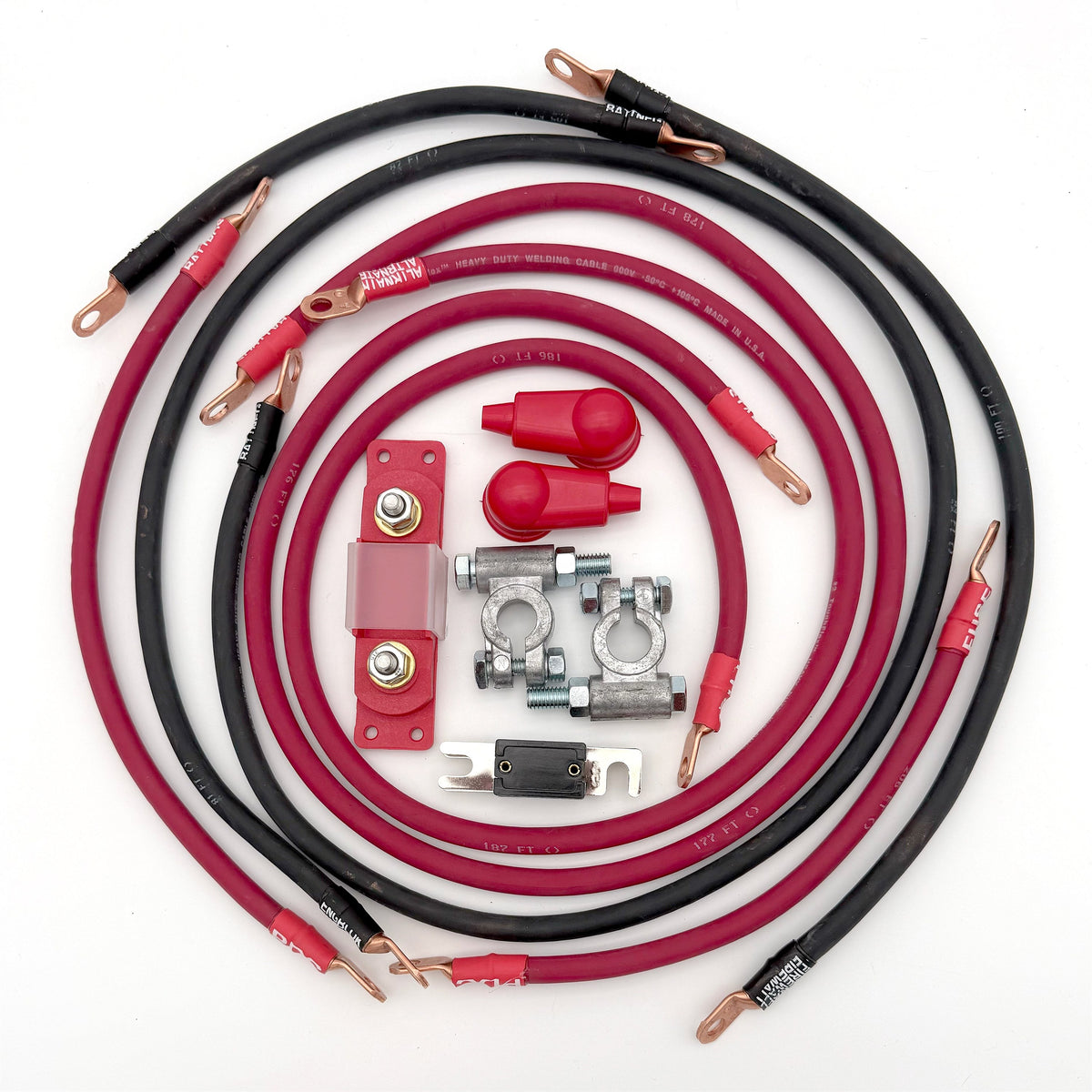 1993-1998 Jeep Grand Cherokee Battery Cable Kit ZJ 5.2-5.9 Liter 4 Gauge Battery Cable Big7Kits-13