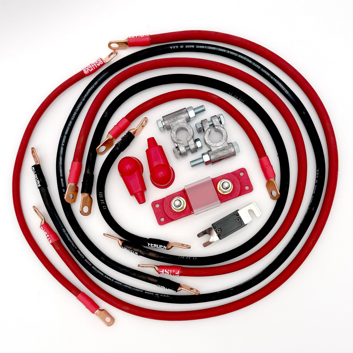 2005-2015 Toyota Tacoma Battery Cable Kit Gen 2 2.7 Liter 2 Gauge Battery Cable Big7Kits-12