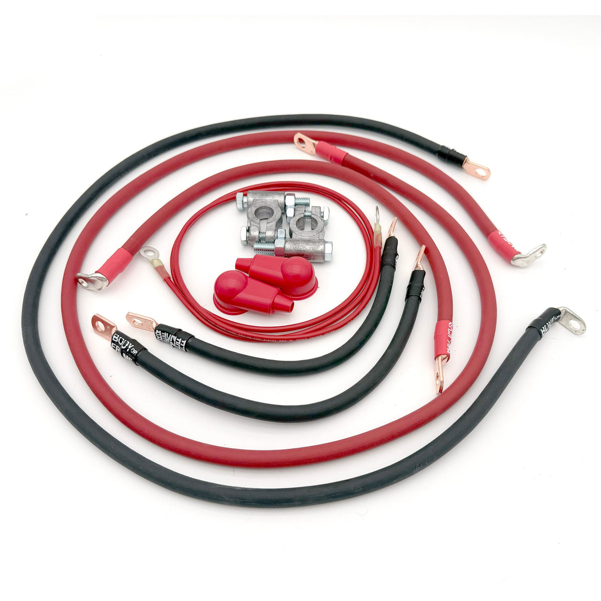 1992-1996 Ford Bronco Gen 5 Battery Cable Kit 5.8 Liter 1/0 Gauge Battery Cable Big7Kits-12