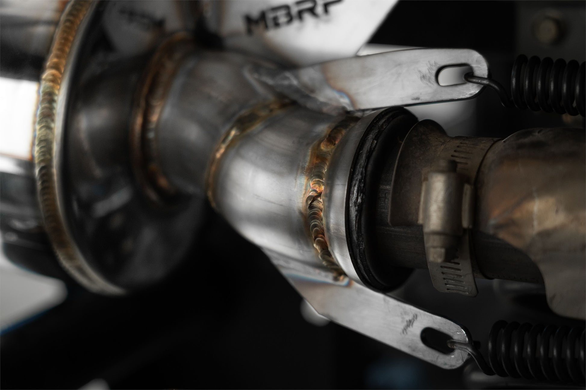 2001-Up Polaris Sportsman 5 Inch Single Slip-on Muffler with Billet Tip Performance Series MBRP-3