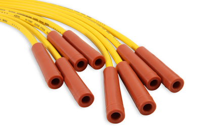 Spark Plug Wire Set Super Stock Graphite Core 8MM GM V8 1975-90 Yellow This 8MM Custom Fit Super Stock Spark Plug Wire Set Fits Select GM V8 Applications 1975-90 ACCEL-3