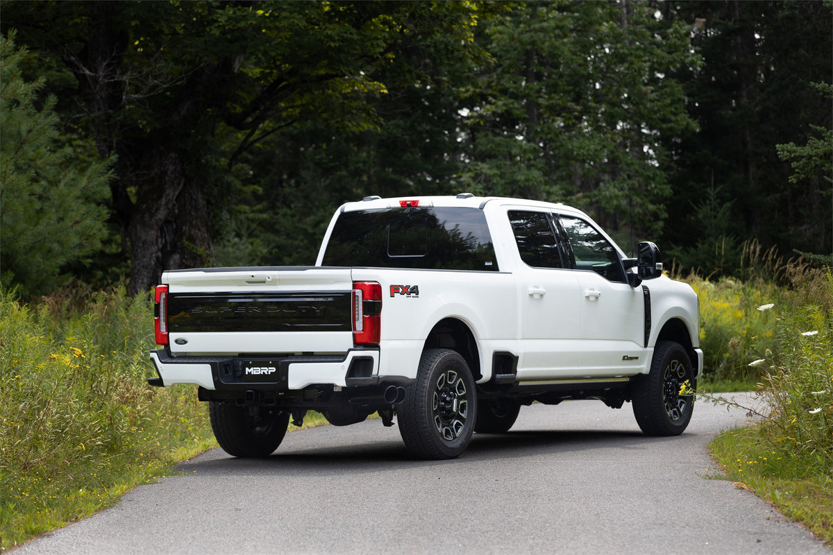 17-Up Ford F-250/350/450 6.7L 4 Inch Filter Back Single Side Dual Exit, Armor Plus T409 Stainless Steel, MBRP-7