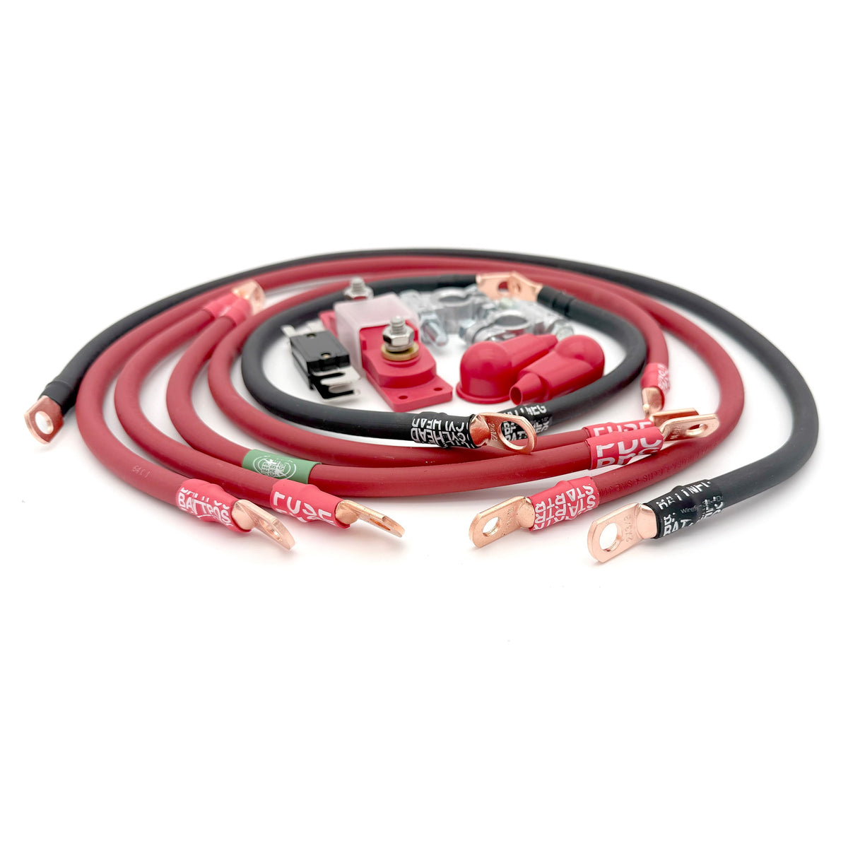 1987-2001 Jeep Cherokee XJ Battery Cable Kit 2 Gauge Battery Cable Big7Kits-2