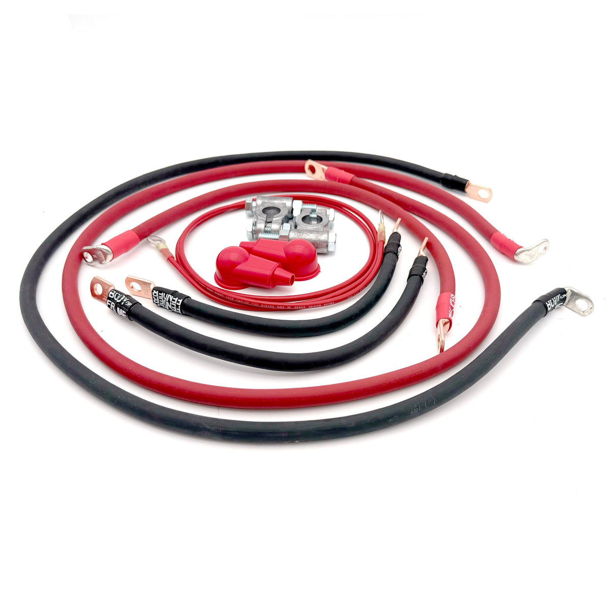 1992-1996 Ford Bronco Gen 5 Battery Cable Kit 5.8 Liter 1/0 Gauge Battery Cable Big7Kits-11