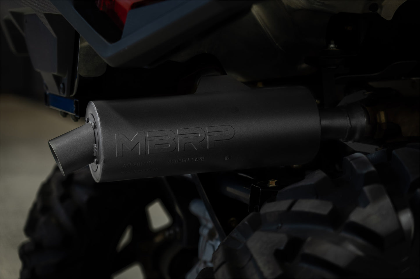 Slip-On Combination W/Sport Muffler For 01-Up Polaris Sportsman MBRP-2
