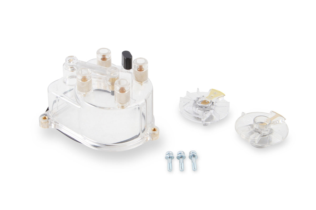 Distributor Cap And Rotor Kit Clear Includes 1 Cap/2 Rotors For Use W/Tec Distributors Honda, Each ACCEL