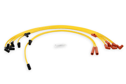Spark Plug Wire Set- 8Mm- Super Stock- Graphite Core- Hei Style Boots- Yellow Sbc 5.0/5.7L 1978-1986 V8 Super Stock Spiral Core ACCEL-1
