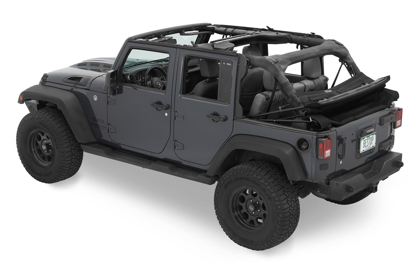 Jeep Trektop Glide - Jeep 07-18 Wrangler JK 4-Door Bestop-9