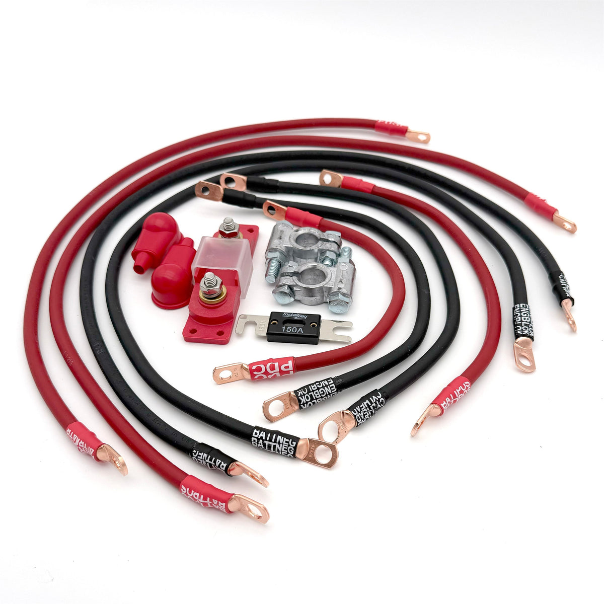1991-1995 Jeep Wrangler YJ Battery Cable Kit 2.5 Liter 4 Gauge Battery Cable Big7Kits