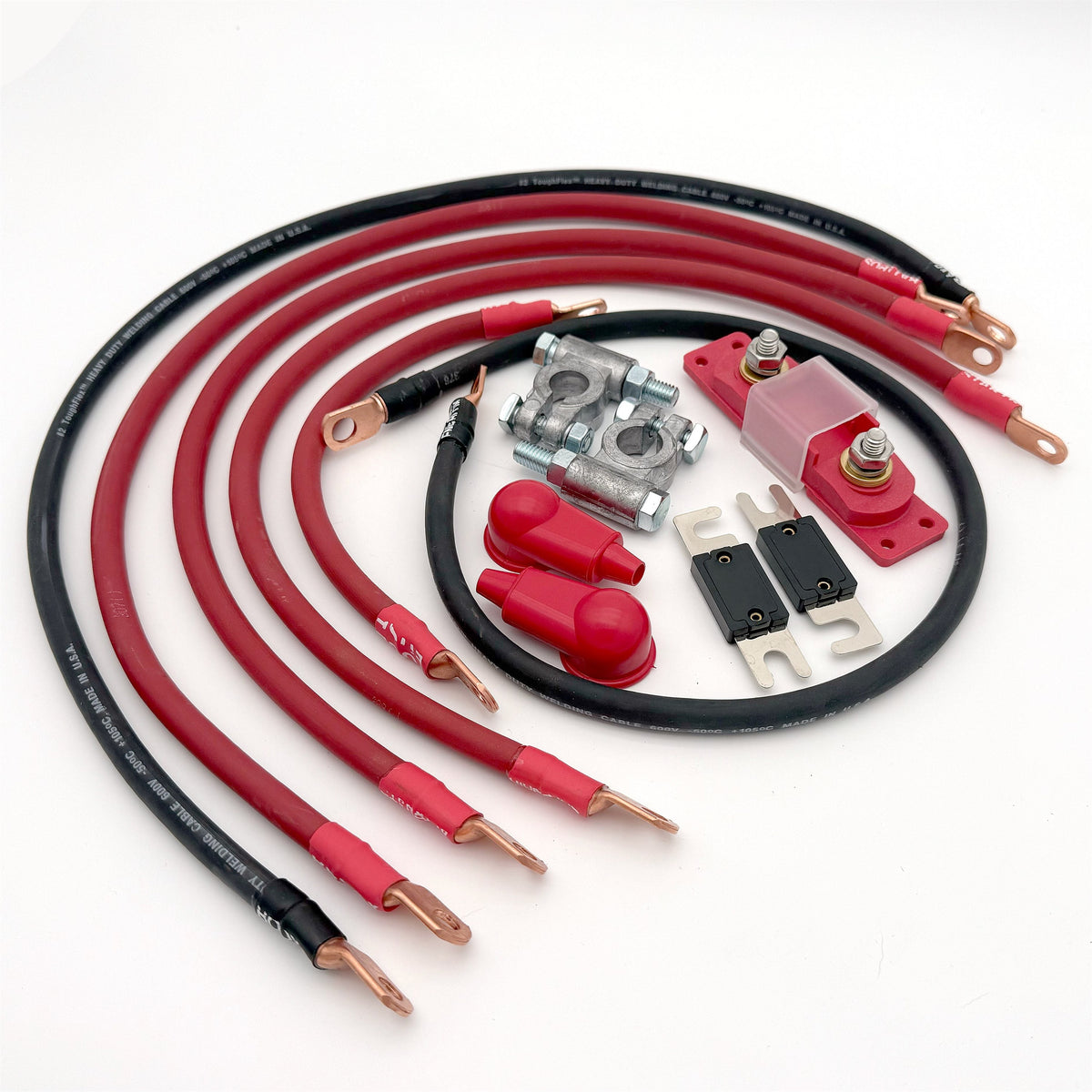 Jeep CJ Battery Cable Kit 2 Gauge Battery Cable Big7Kits-2