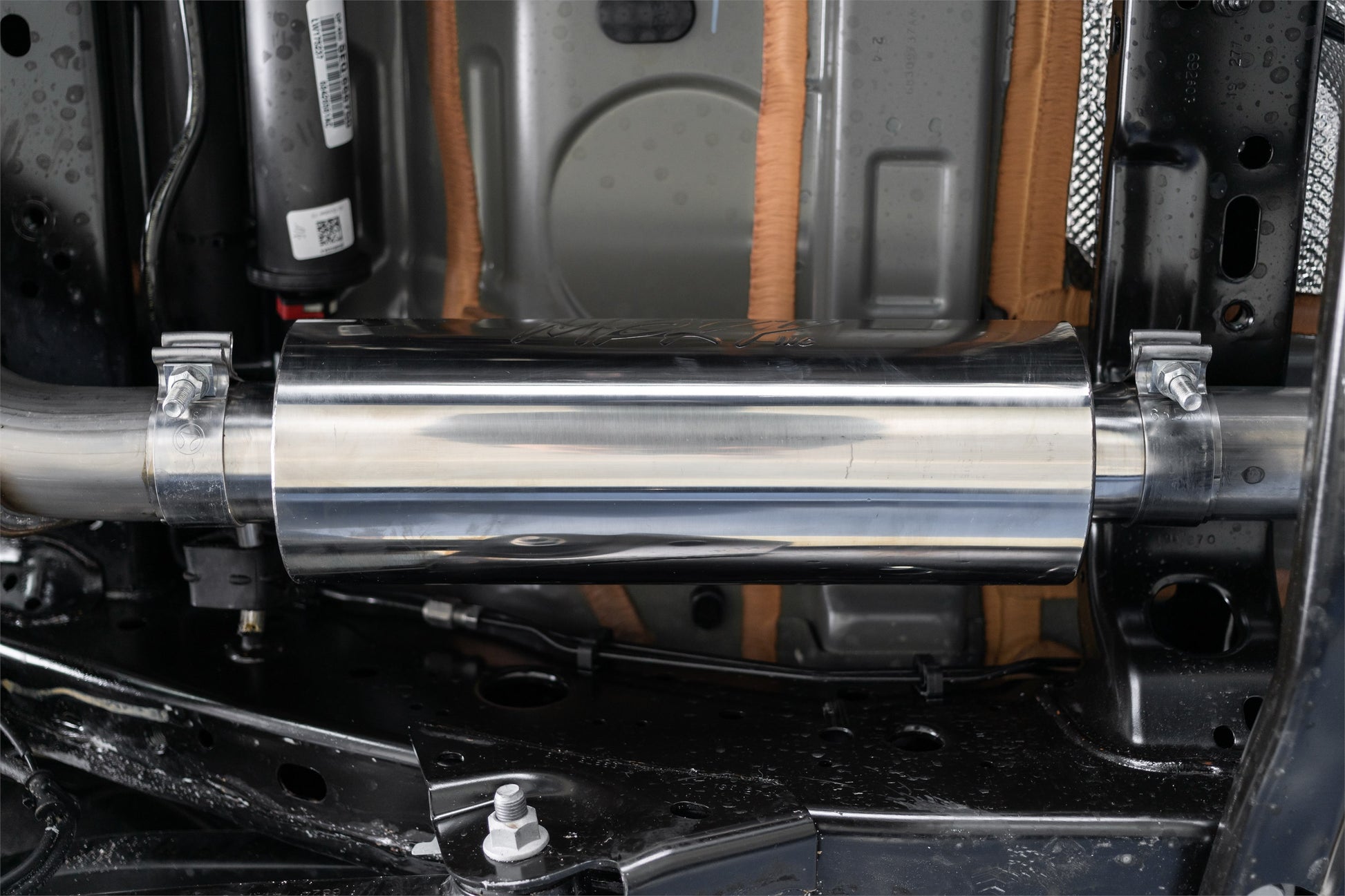 Jeep Cat Back Exhaust System Single Rear Exit Armor Lite Series For 18-Up Wrangler JL 2/4 Door 2.0L, 3.6L MBRP-5