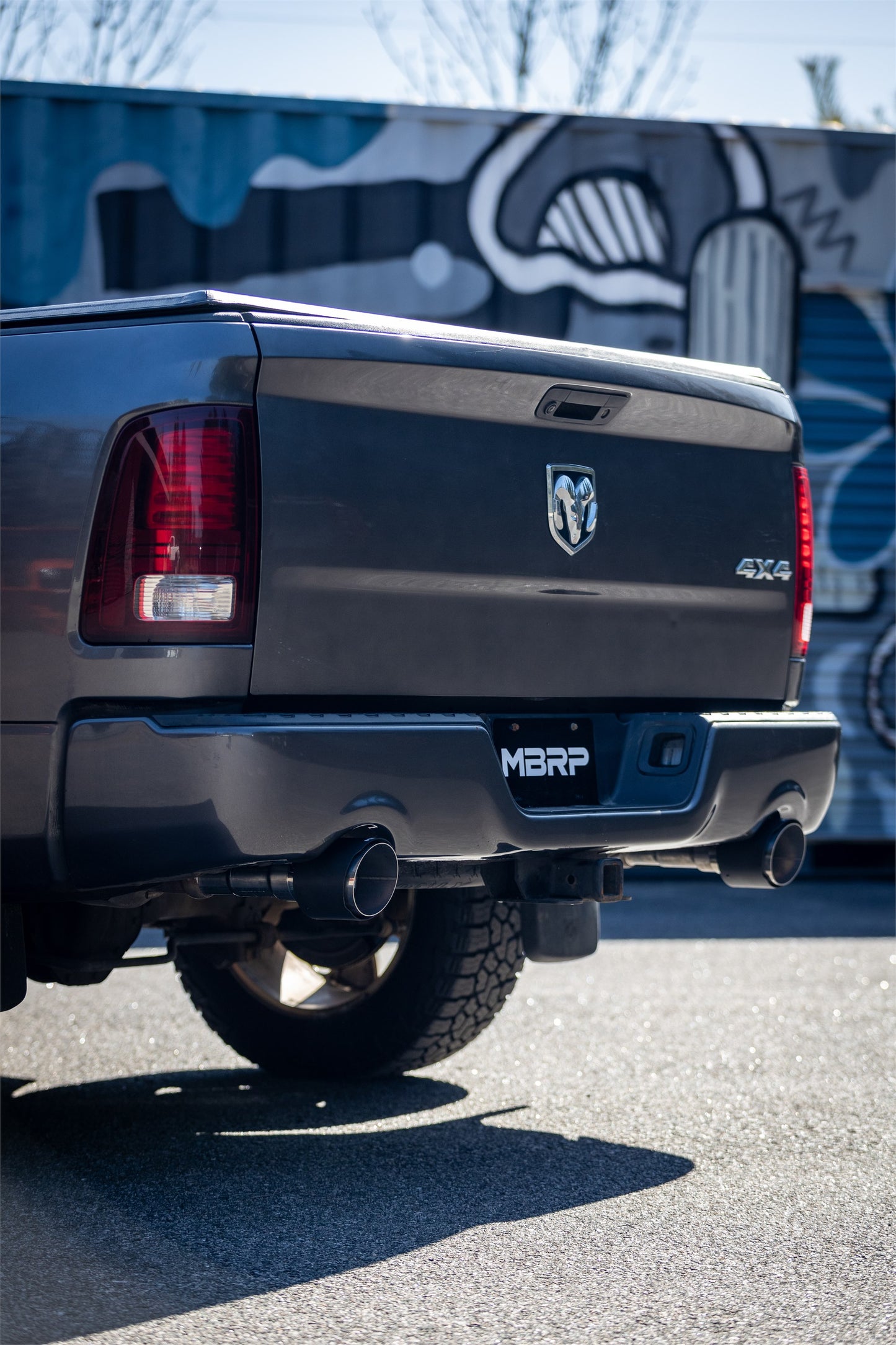 2009-2018 Ram 1500 and 2019-2024 Ram 1500 5.7L Hemi Carbon Fiber Exhaust Tips, 5 Inch OD Dual Wall Angle Cut. Sold In Pairs MBRP-4