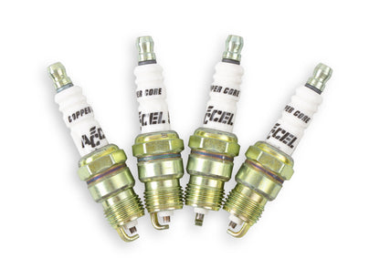 HP Copper Spark Plug Shorty 14MM Thread .460 In Reach Tapered Seat 2 Pack Of 0576S-4 (8 Spark Plugs) ACCEL-1