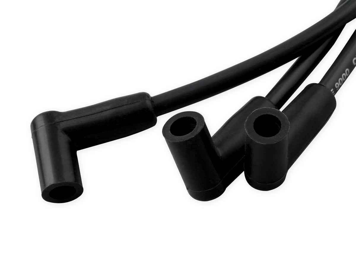 Spark Plug Wire Set- Extreme 9000 Black Ceramic-Gm V8 Hei 75-86 Over Valve Cover This Custom Fit Extreme Heat Ceramic Black Boot Spark Plug Wire Set Fits Chevy/Gmc V8 Hei Applications 75-86 ACCEL-1